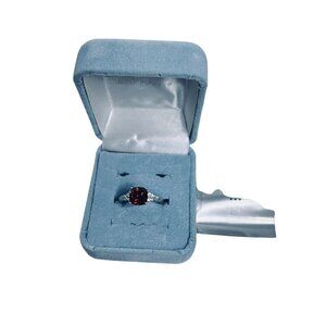 Epiphany Sterling Silver Chocolate And Clear CZ Ring  Sz 7 (R461)